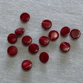 14 Red  Mother of Pearl Shank Buttons