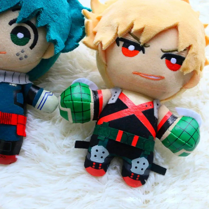 15CM My Hero Academia Plush Pendants | Izuku Midoriya, Katsuki Bakugou, Shouto Todoroki | Anime Soft Plush Doll Gifts