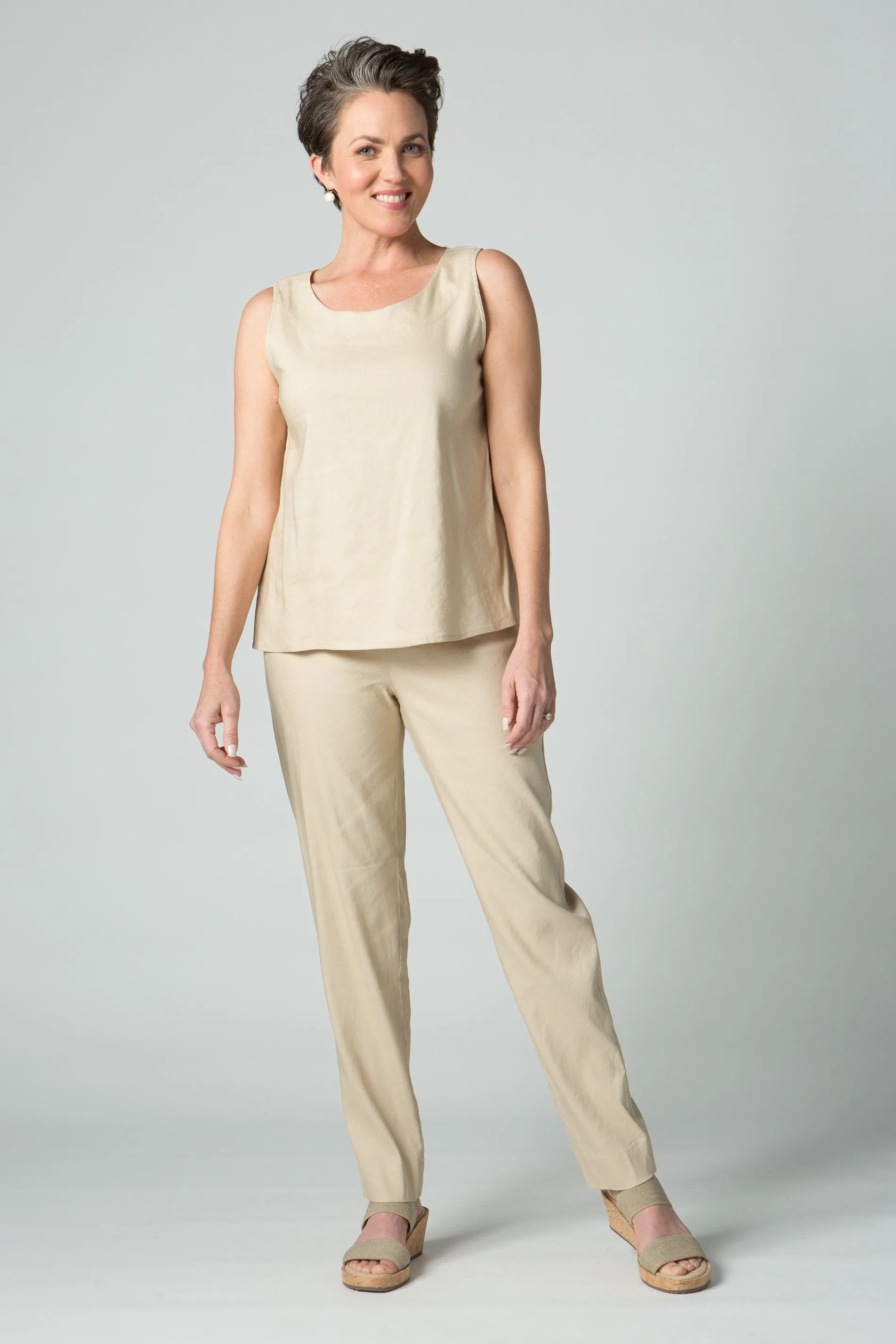 41” Stretch Linen Pants