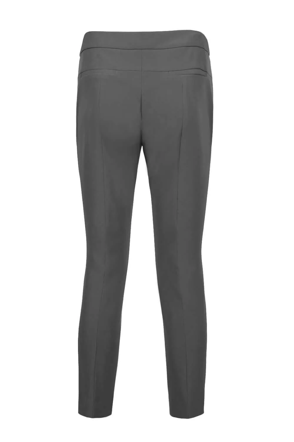 Adrianna Papell Mid Waist Solid Stretch Crepe Pants with Pockets