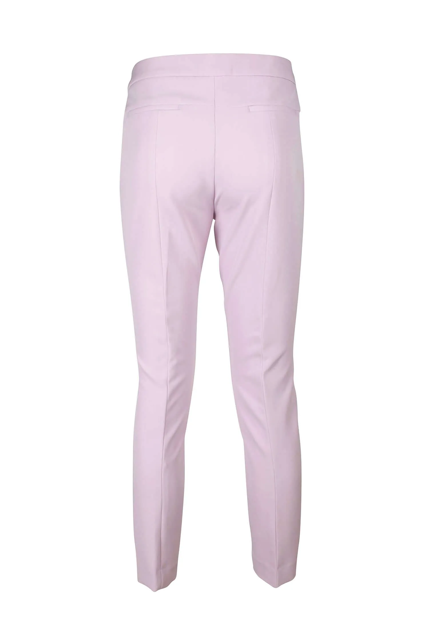 Adrianna Papell Mid Waist Solid Stretch Crepe Pants with Pockets