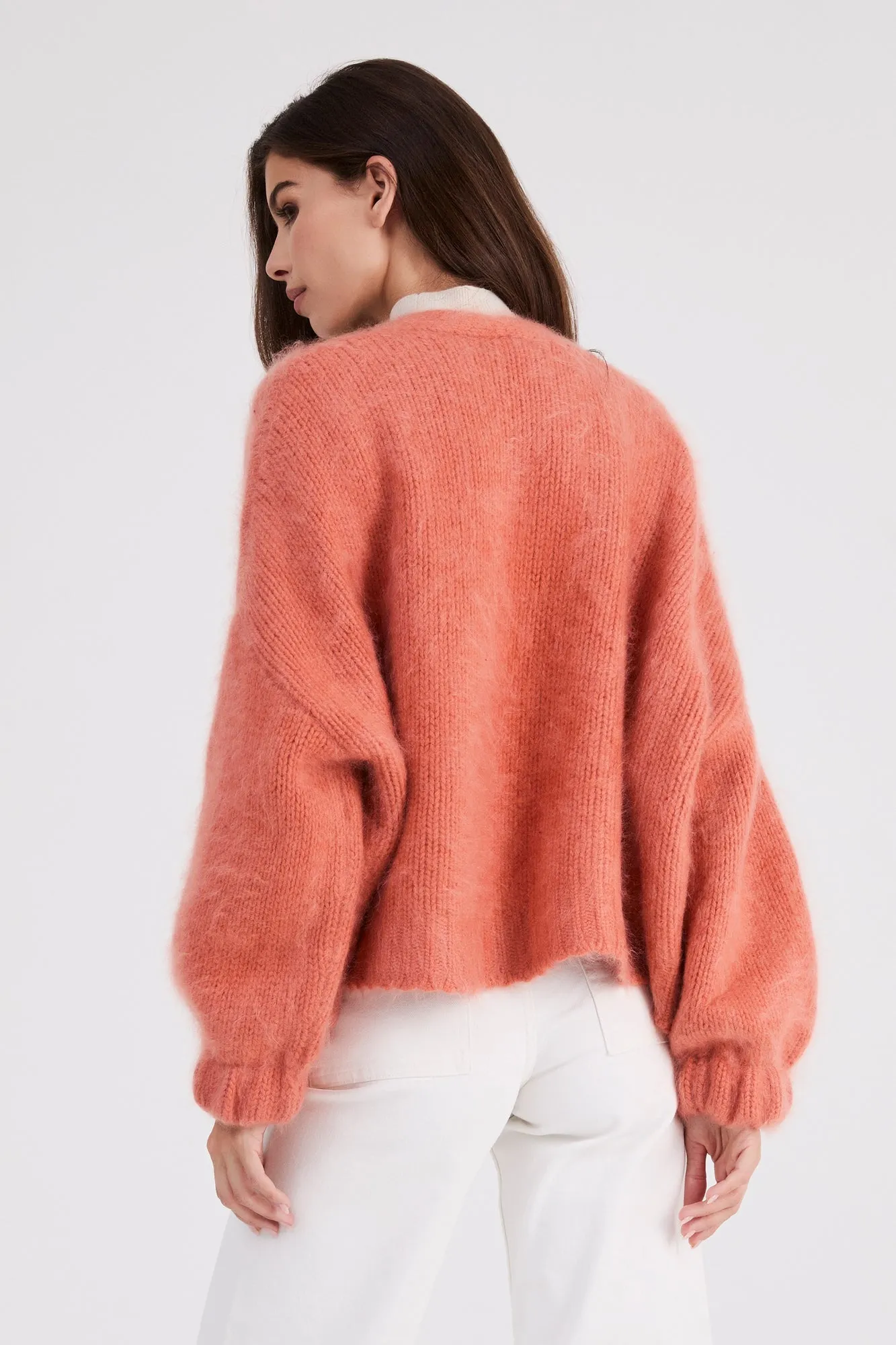   Beryll Anita Cashmere Cropped Cardigan | Sunrise