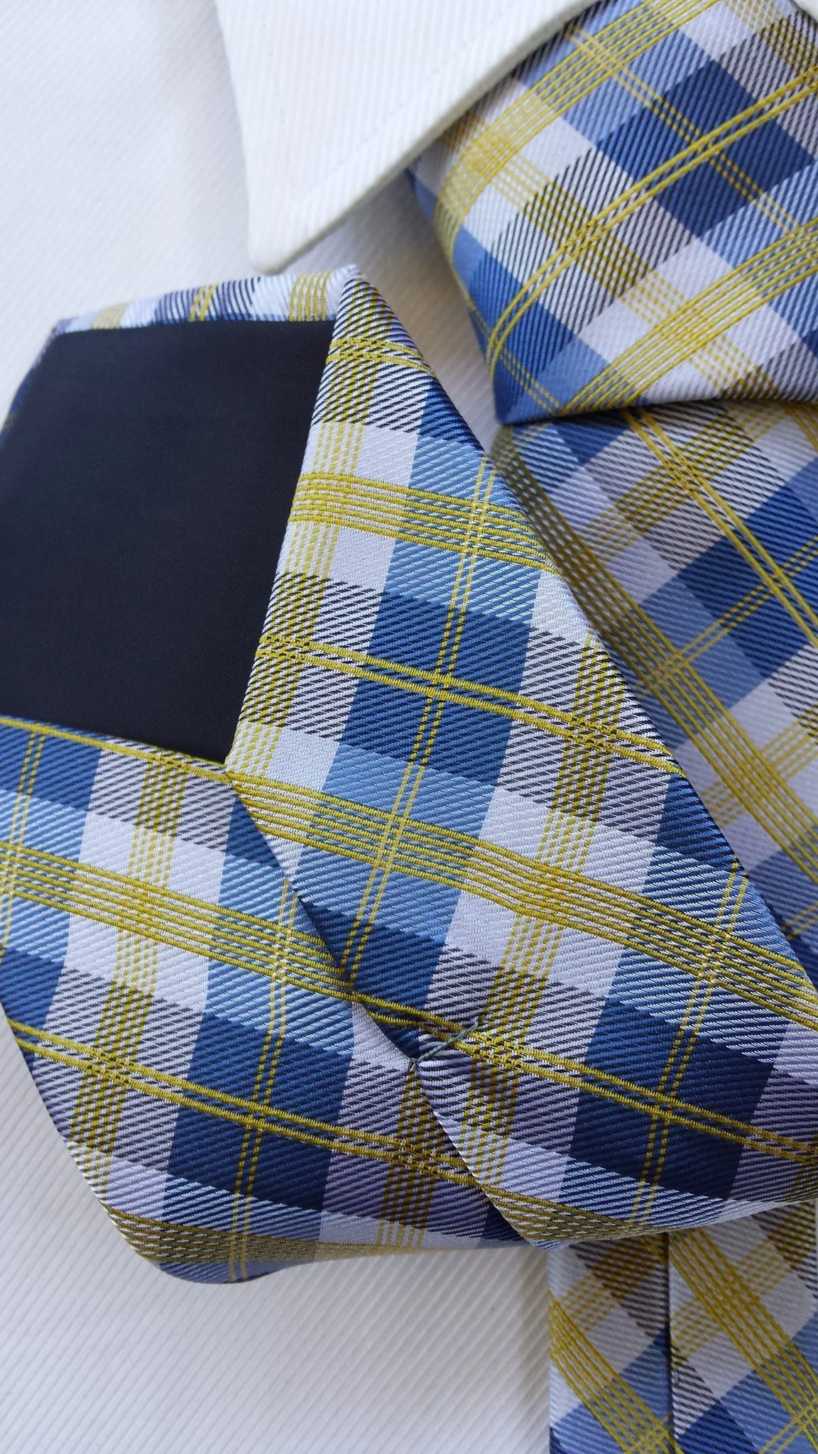 Blue & Yellow Plaid Tie