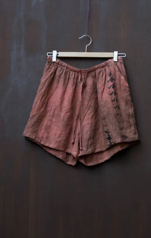 Brick Linen Short Pants