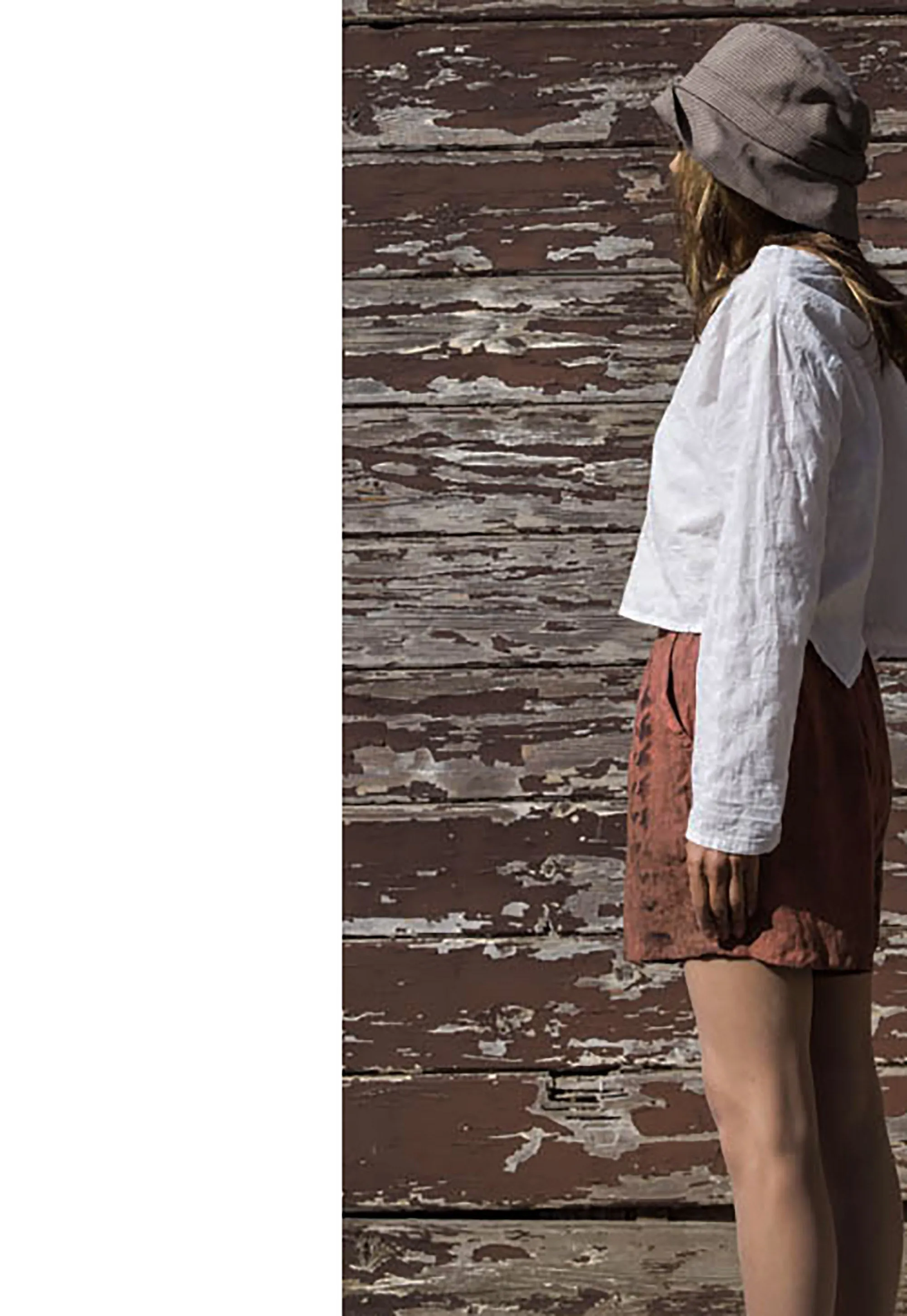 Brick Linen Short Pants