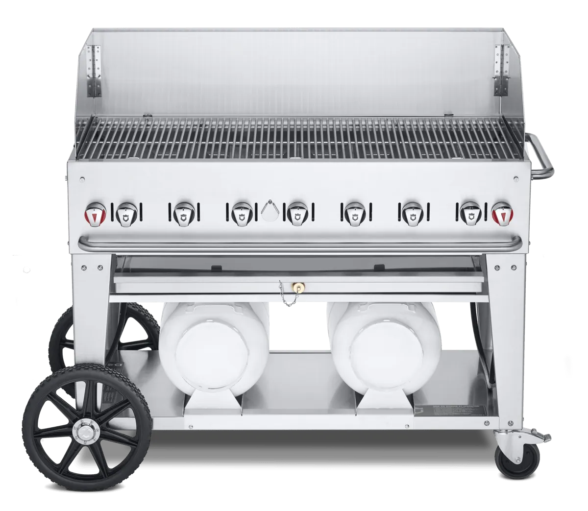 Crown Verity Premium Mobile Grill Club Series 48" with Windguard CV-CCB-48WGP