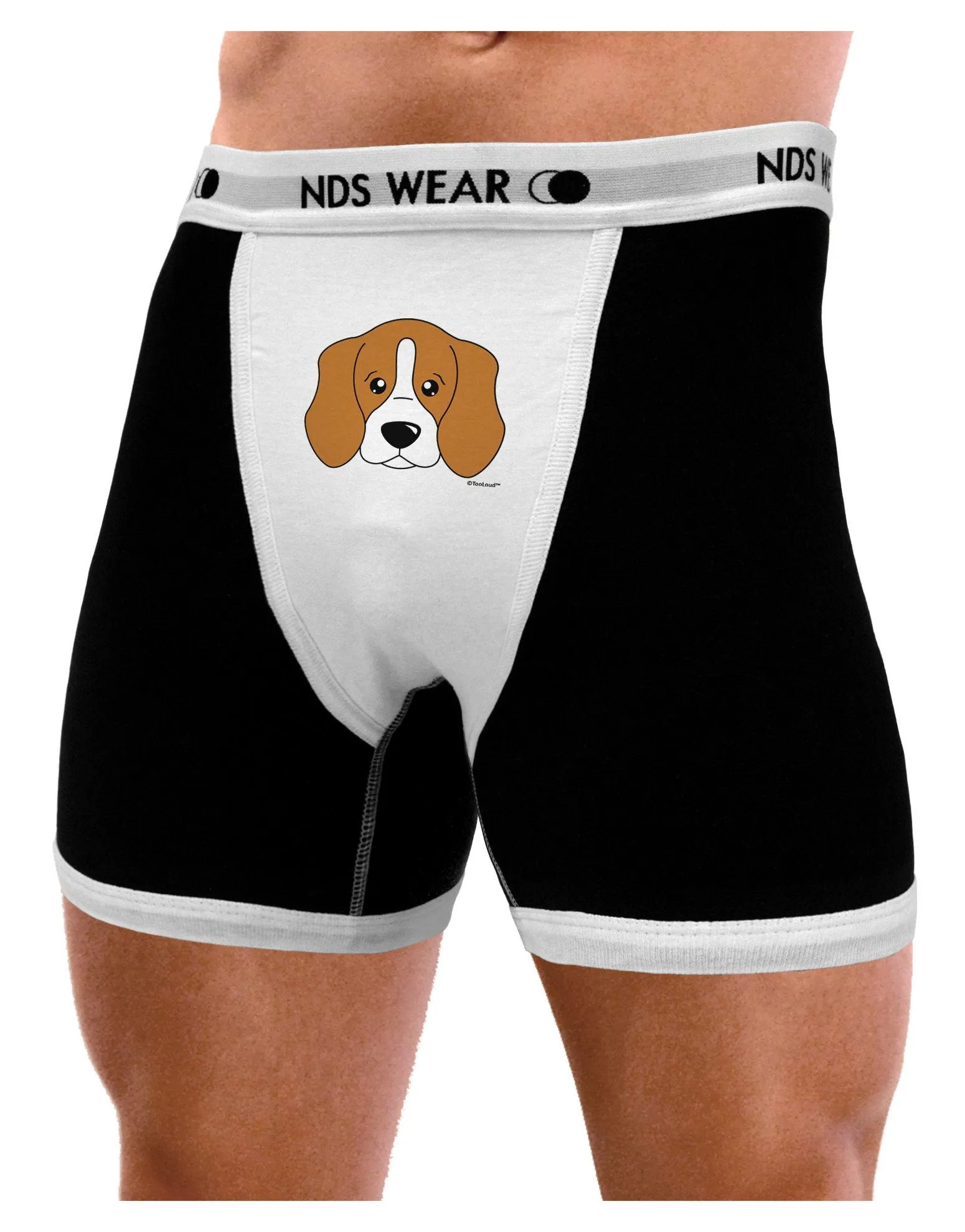 Cute Beagle Dog Mens Boxer Brief Underwear by TooLoud