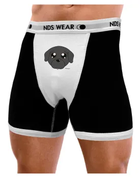 Cute Pug Dog - Black Mens Boxer Brief Underwear by TooLoud