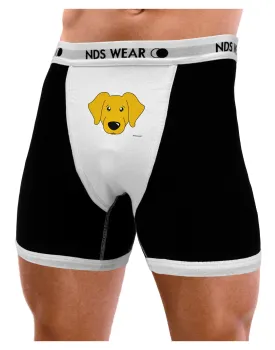 Cute Yellow Labrador Retriever Dog Mens Boxer Brief Underwear by TooLoud