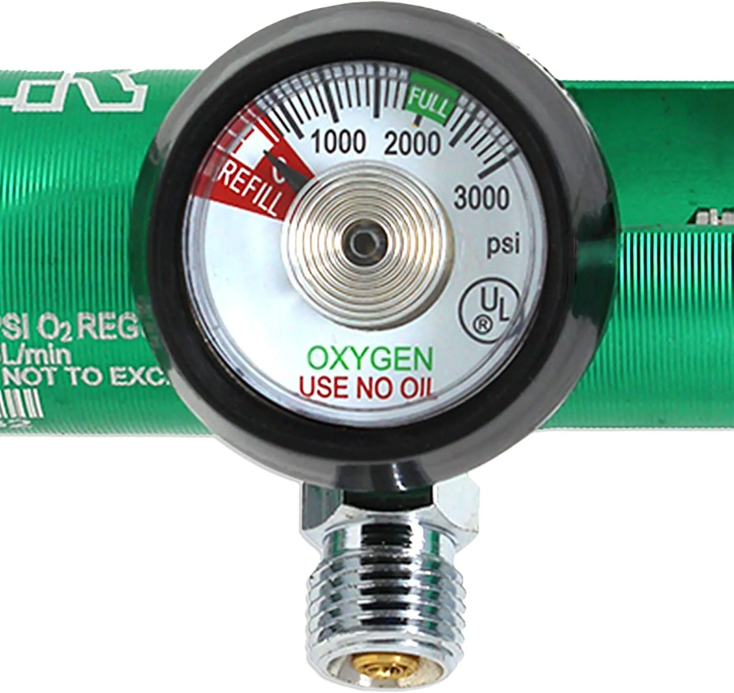 Ever Ready First Aid Oxygen Regulator CGA-870 Gauge Flow Rate - 0-25LPM