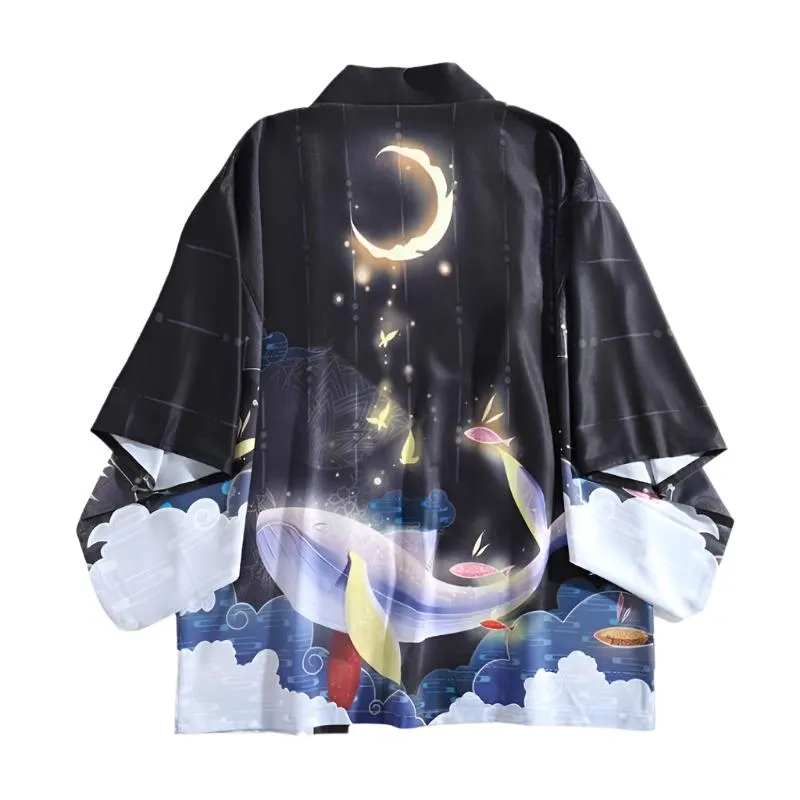 Fabulous Sea Monster Kimono Cardigan