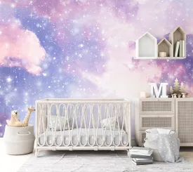 Glitter Sky Wall Mural - Rainbow