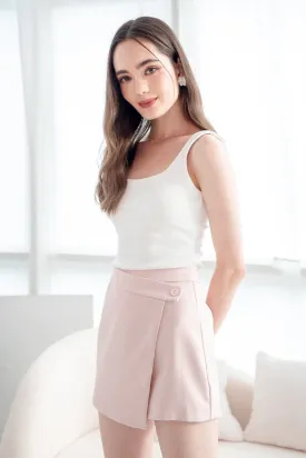 HENLEY ASYMMETRICAL SKORTS IN PINK