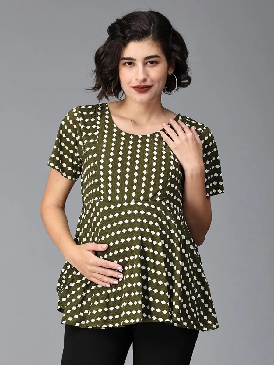 Pretty Edgy Maternity And Nursing Top