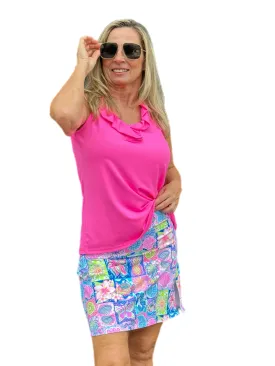 Pull-on Zip Skort with UPF50  Island Dream