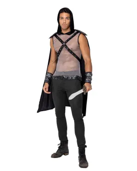 Roma 3PC Mens Dark Realm Warrior Costume