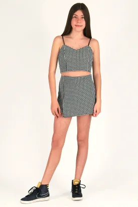 Skorts - Stretchy Black and White Houndstooth