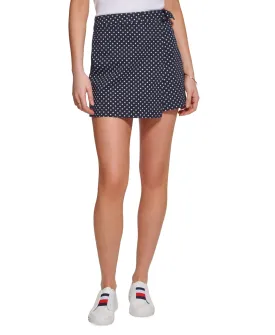 Tommy Hilfiger Women's Dot Print Skort Blue Size 2