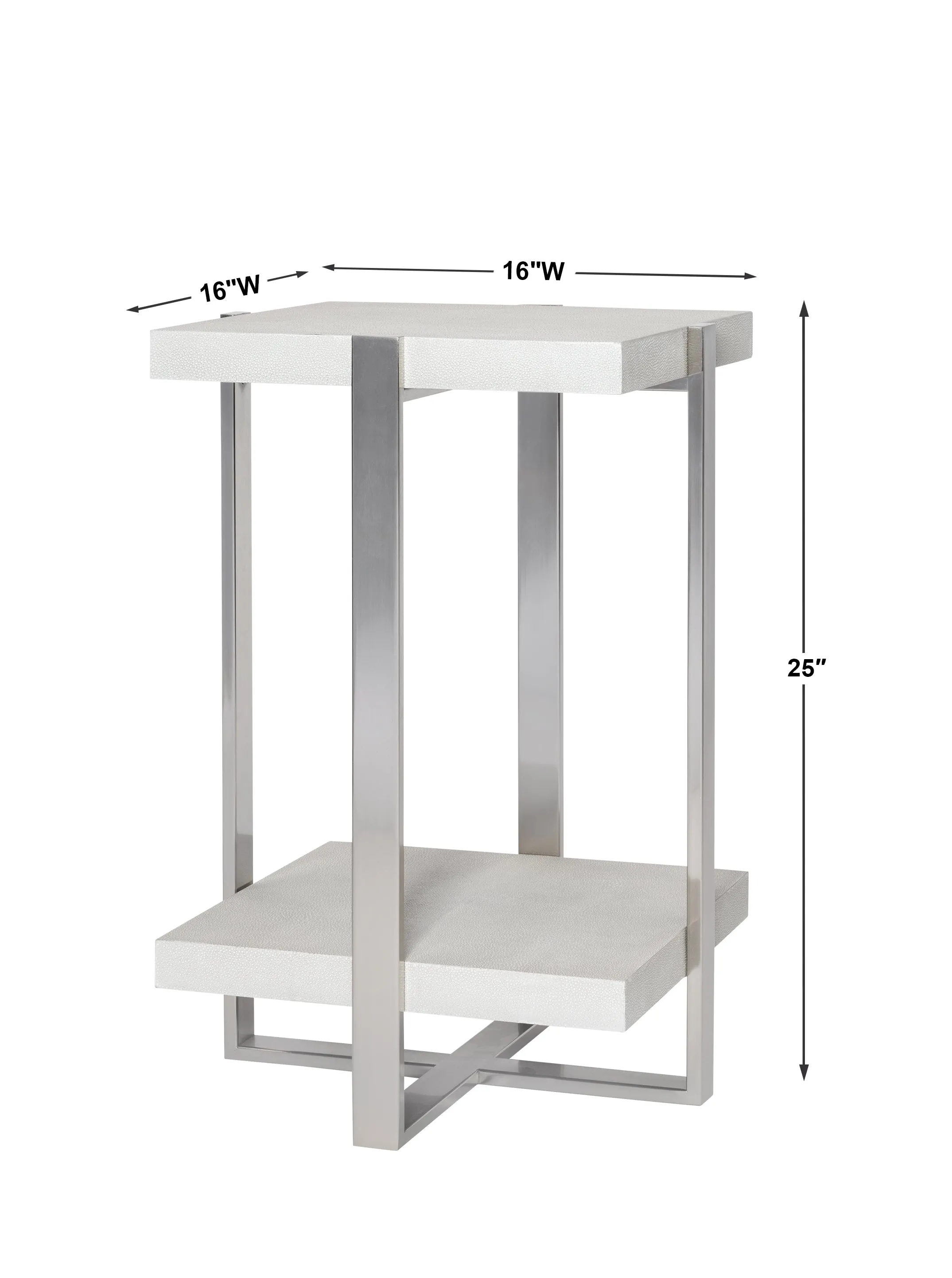 Uttermost Arnaut White Accent Table